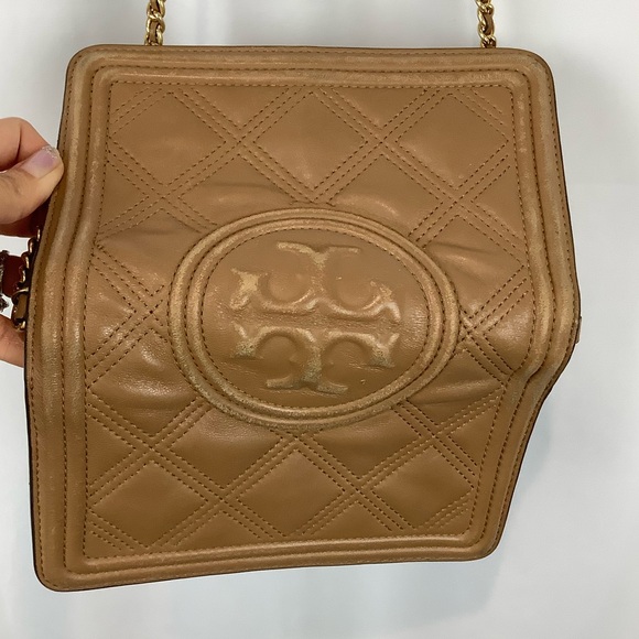 Tory Burch Quilted Leather Fleming Soft Wallet on Chain Bag - Picture 13 of 16